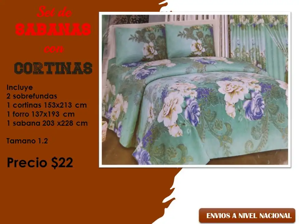 Set de sábanas con cortinas  3