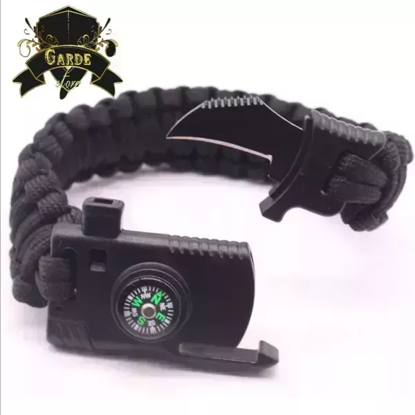 Pulsera de supervivencia con navaja.  2
