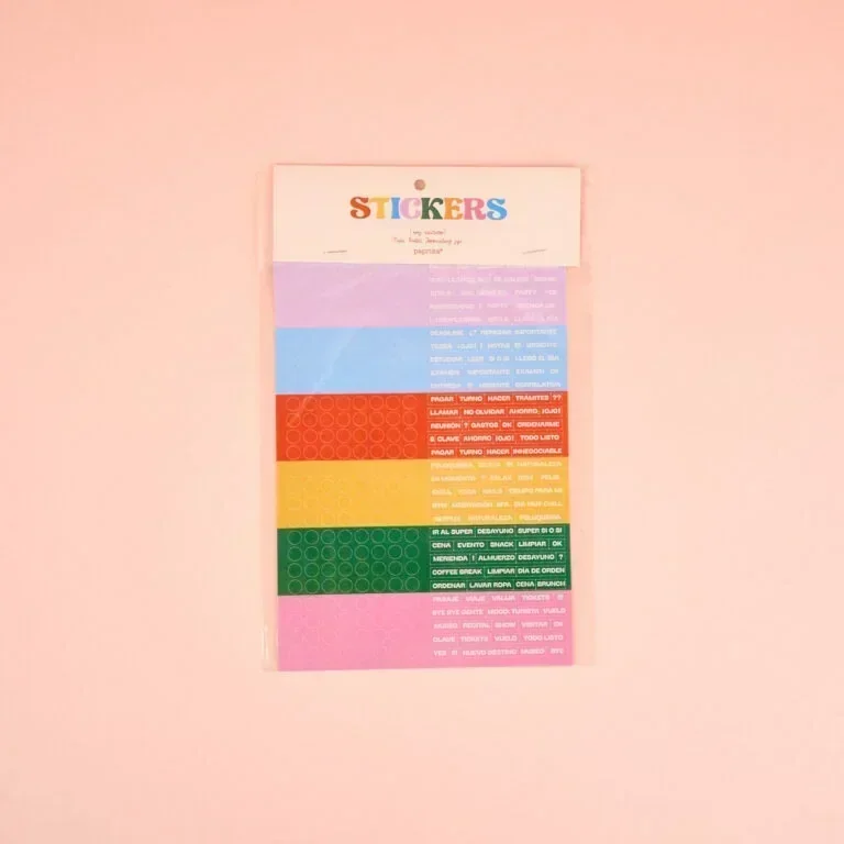 Plancha de Stickers para Bullet Journal/Agenda Perpetua