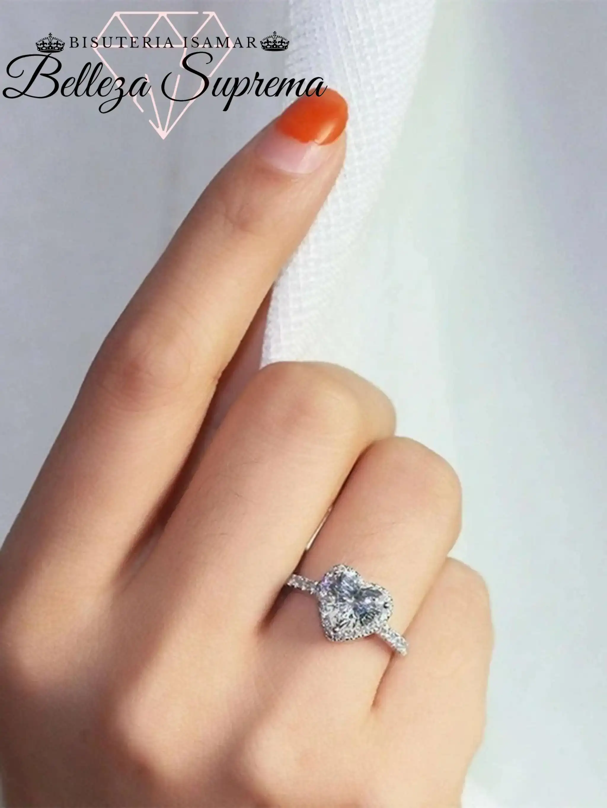 ANILLO DE PROMESA CON PIEDRA DE IMITACIÓN  3