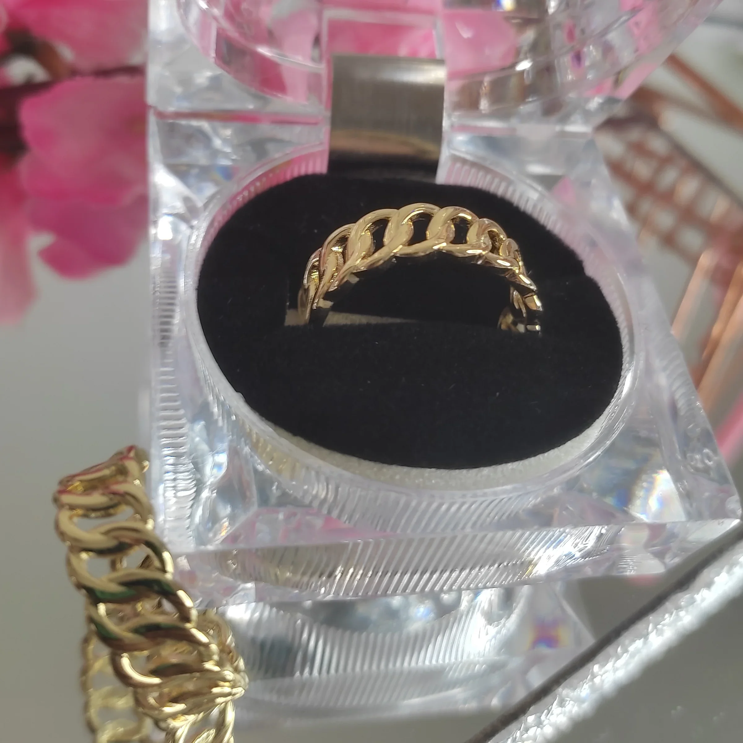 ANILLO AJUSTABLE CUBANO SENCILLO