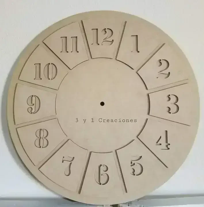 RELOJ ARÁBIGO PIEZAS CALADAS
