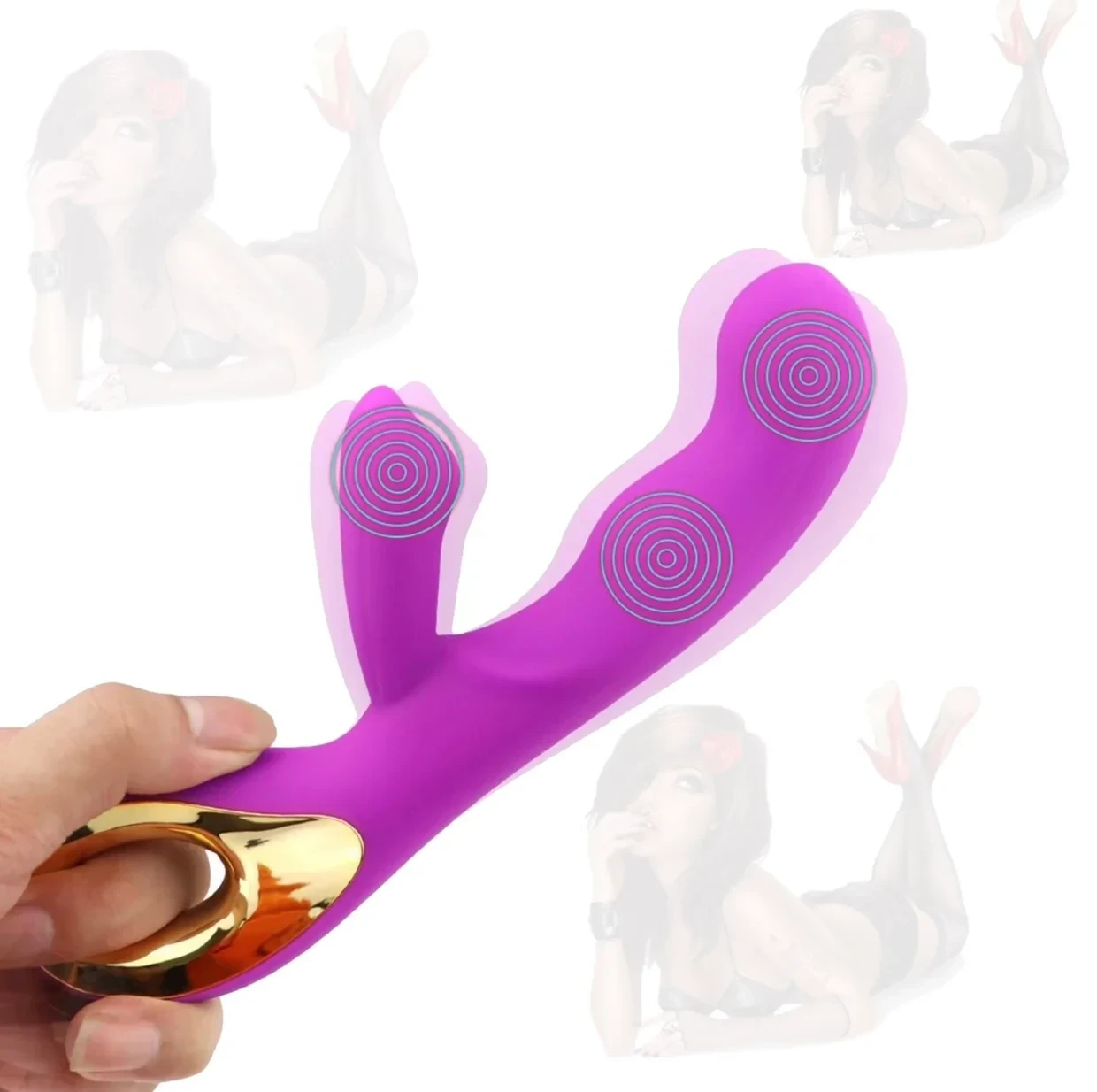 Vibrador Estimulación Punto G y Clitoris 3