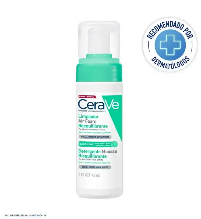 Cerave Air Foam Limpiador Facial Reequilibrante Espuma - 148ml