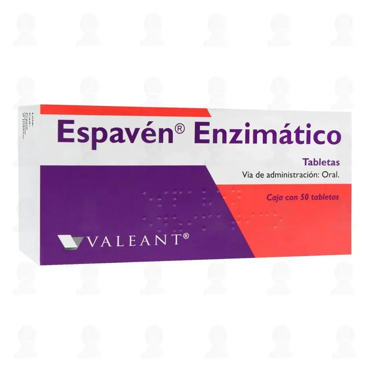 Espaven Enzimatico, 50 Tabletas (Simeticona, Pancreatina) 
