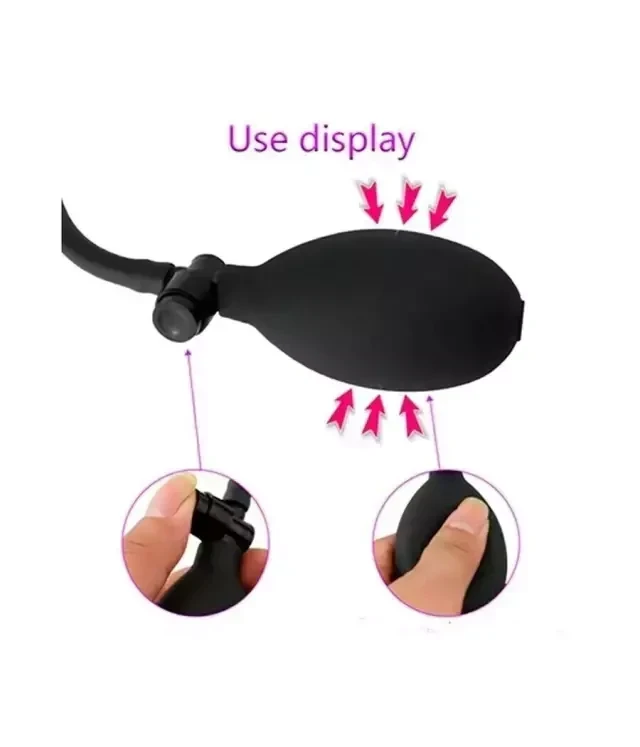 Plug Anal Inflable Estimulador Latex Dilatador Ano 2