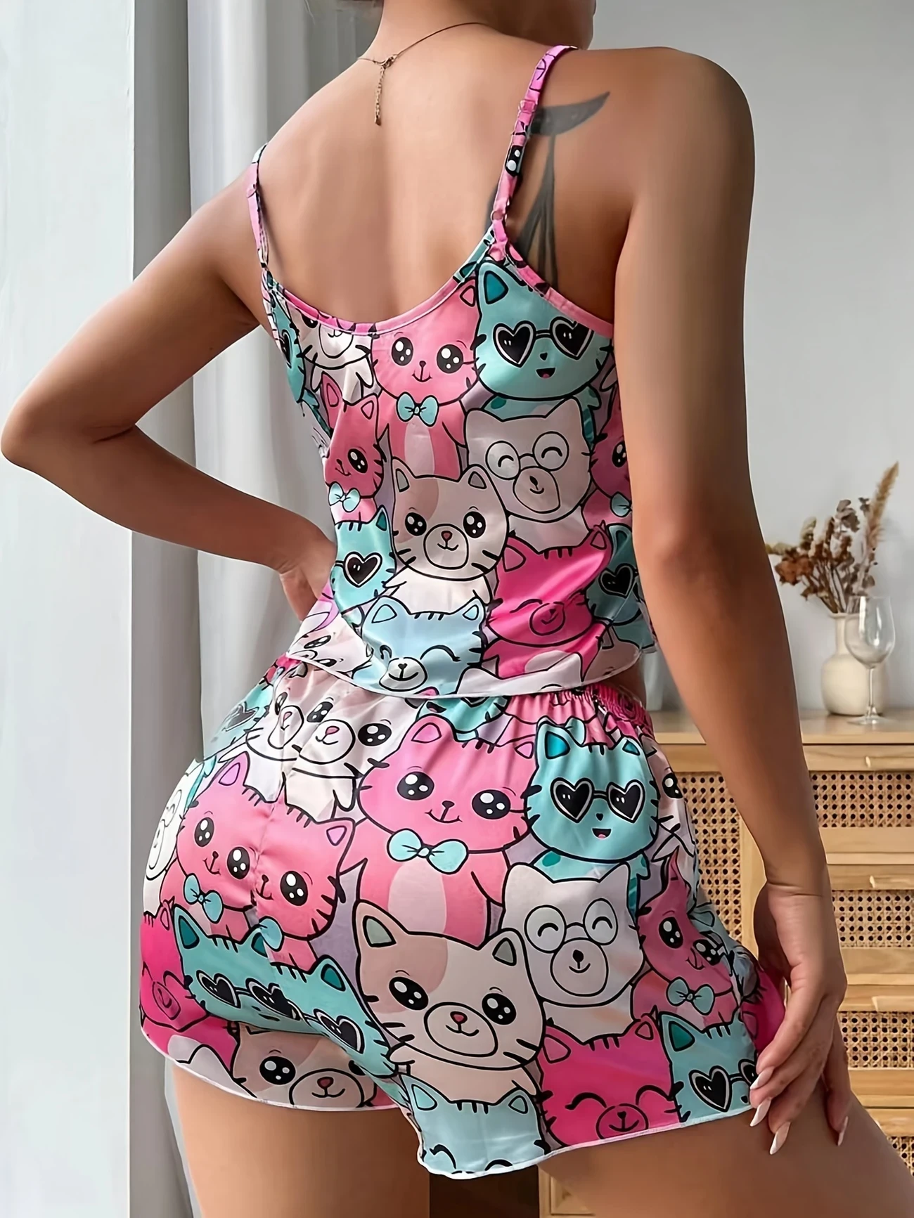 Pijama gatitos (S,M) 2