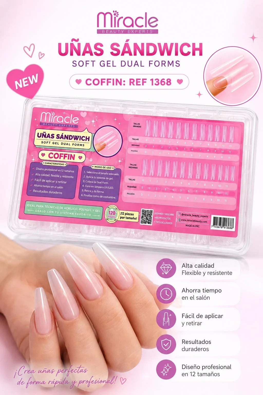 miracle caja unas sandwich soft gel dual forms coffin 1368.jfif