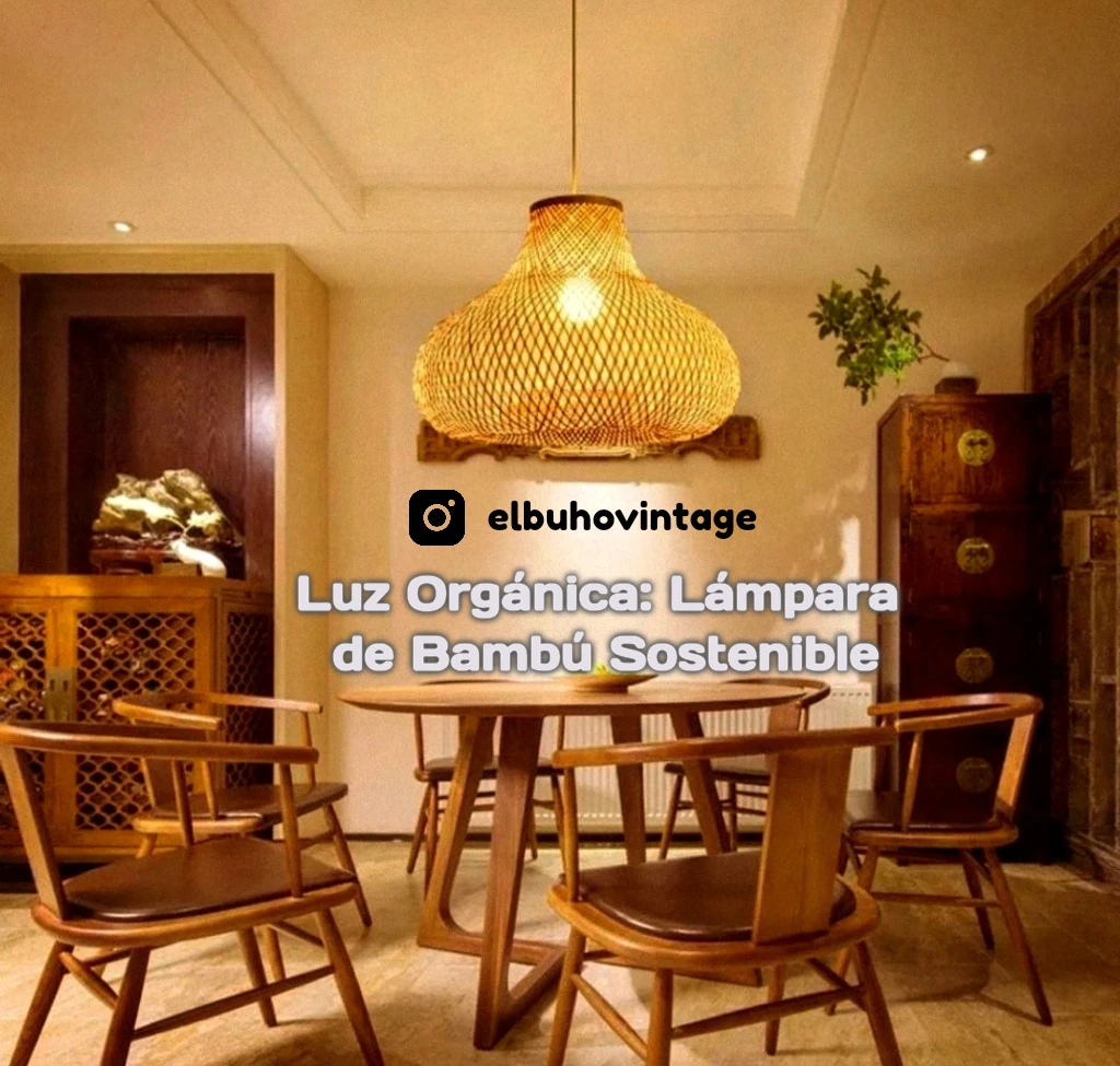 Lámpara de Techo de bambú 🎍 3