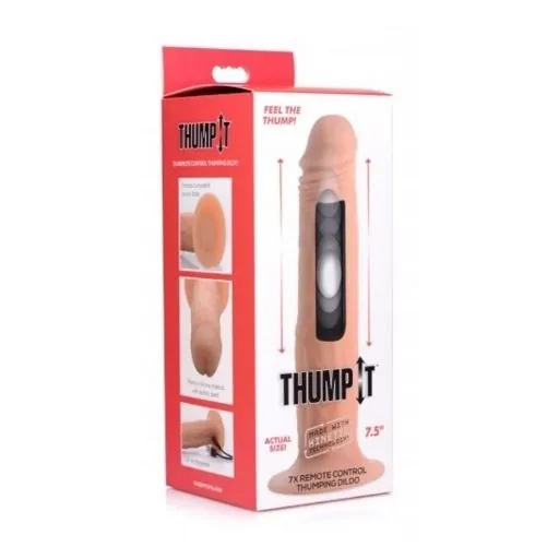 7.5X REMOTE CONTROL THUMPING DILDO MEDIUM