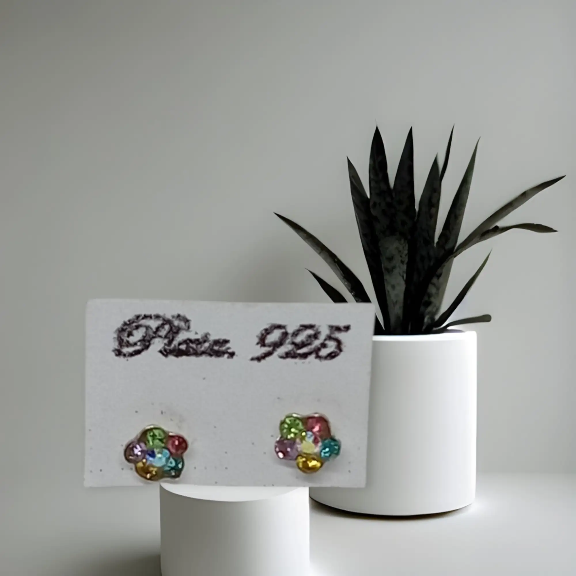 Broquel de flor multicolor