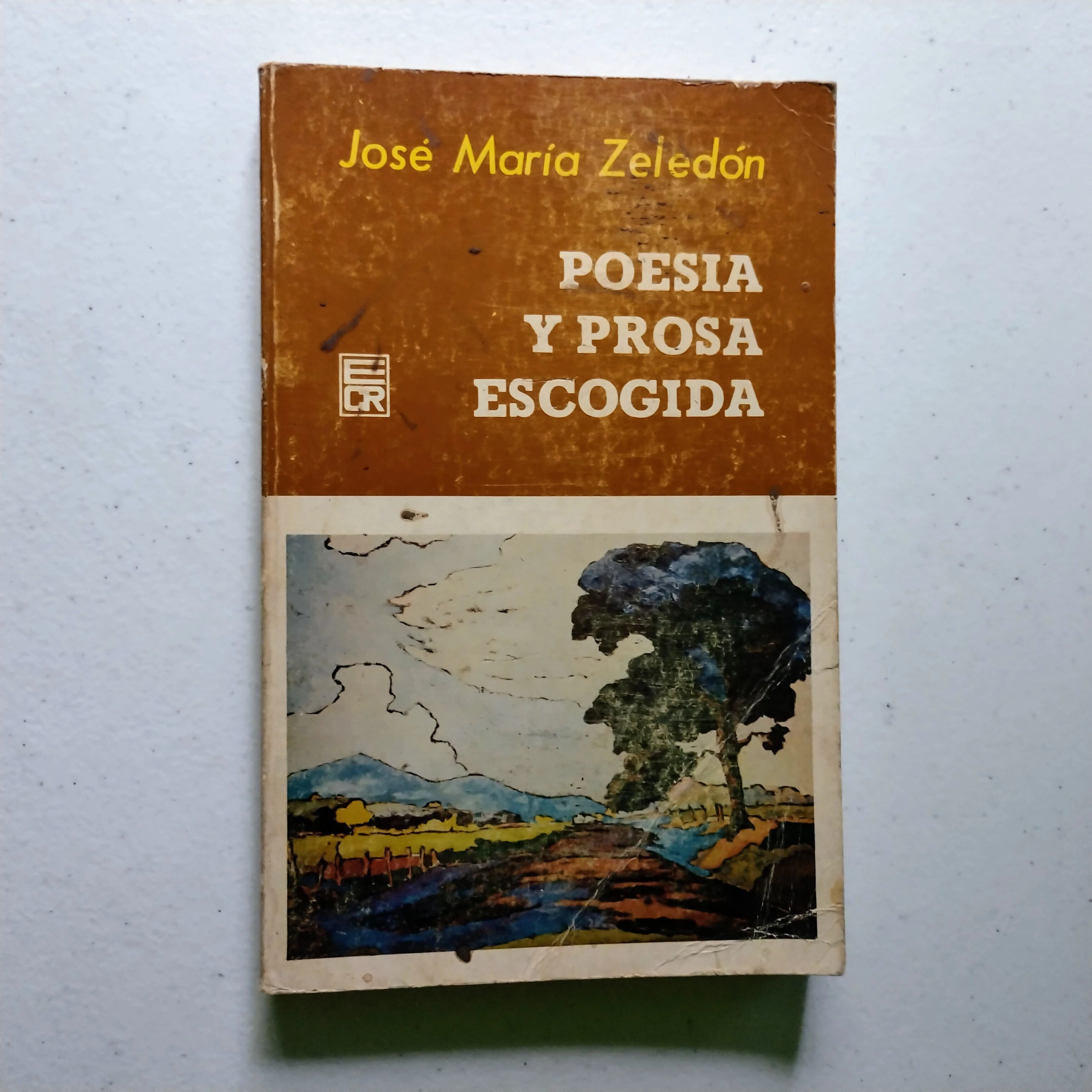 Poesía y prosa escogida, José Mario Zeledon, usado