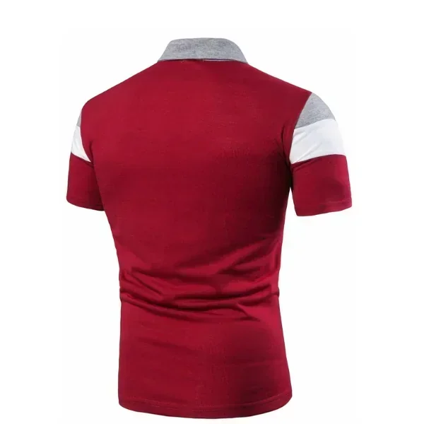 Sporsity Camisa polo de hombres con costura 2