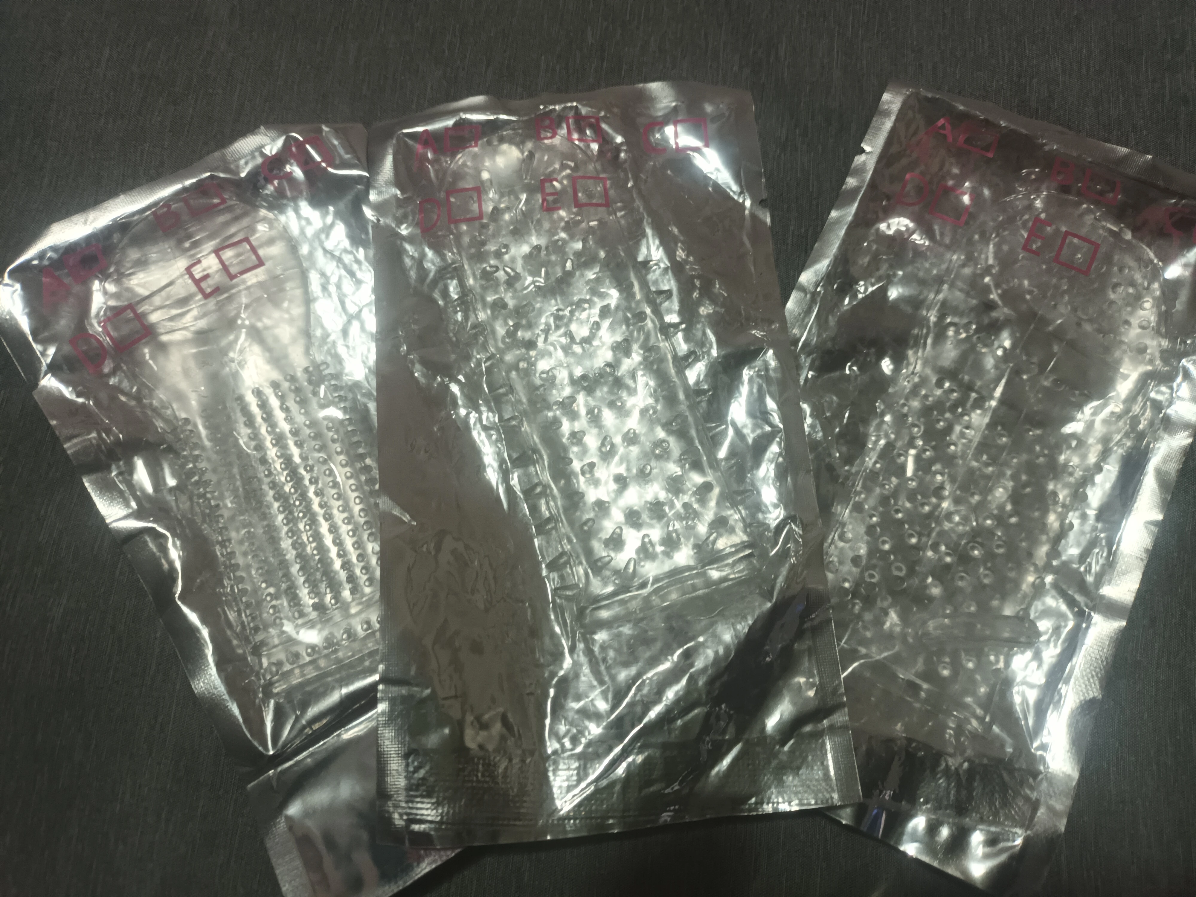 Condones texturizados 