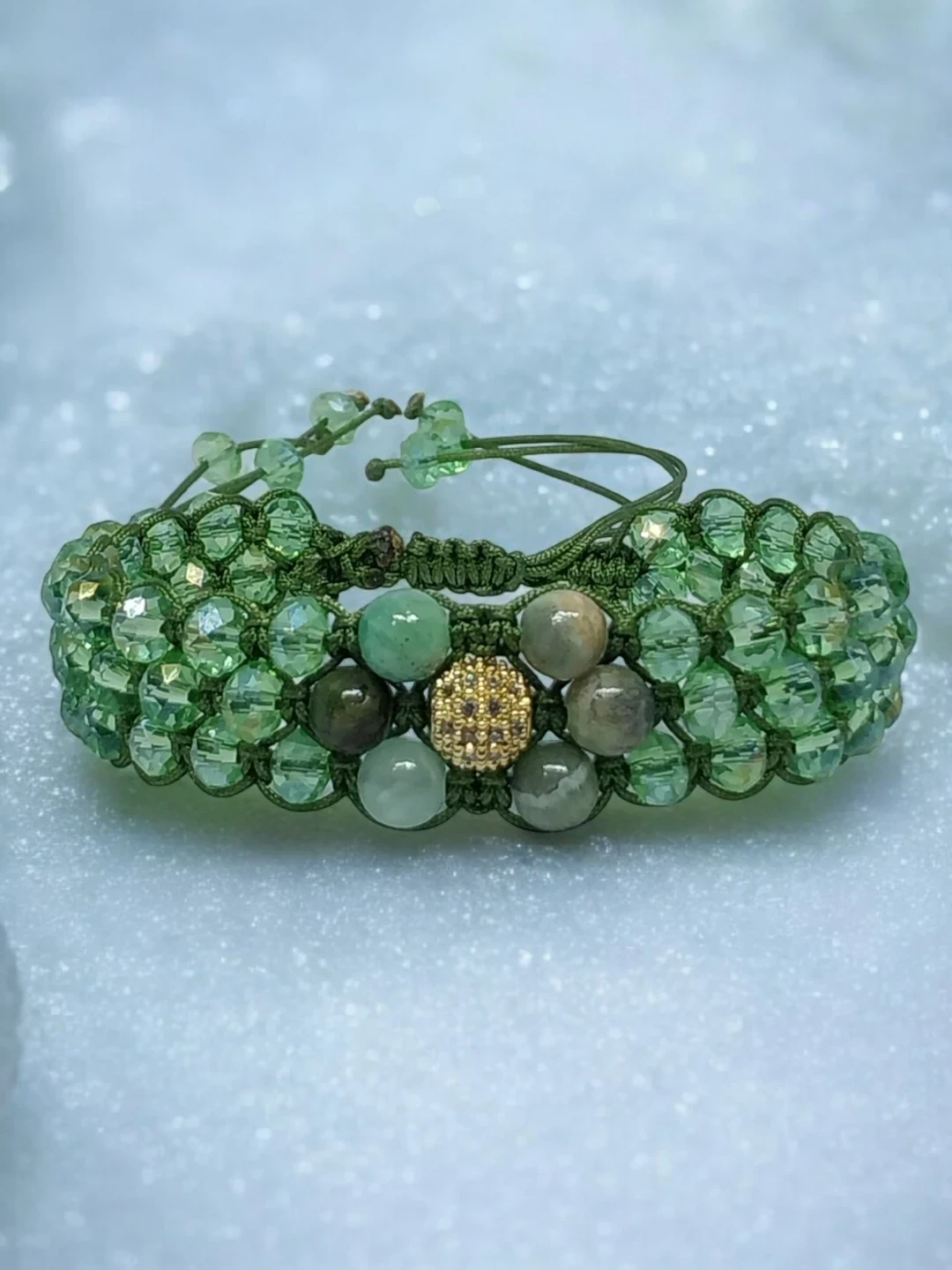 Pulsera Calcita Verde 3