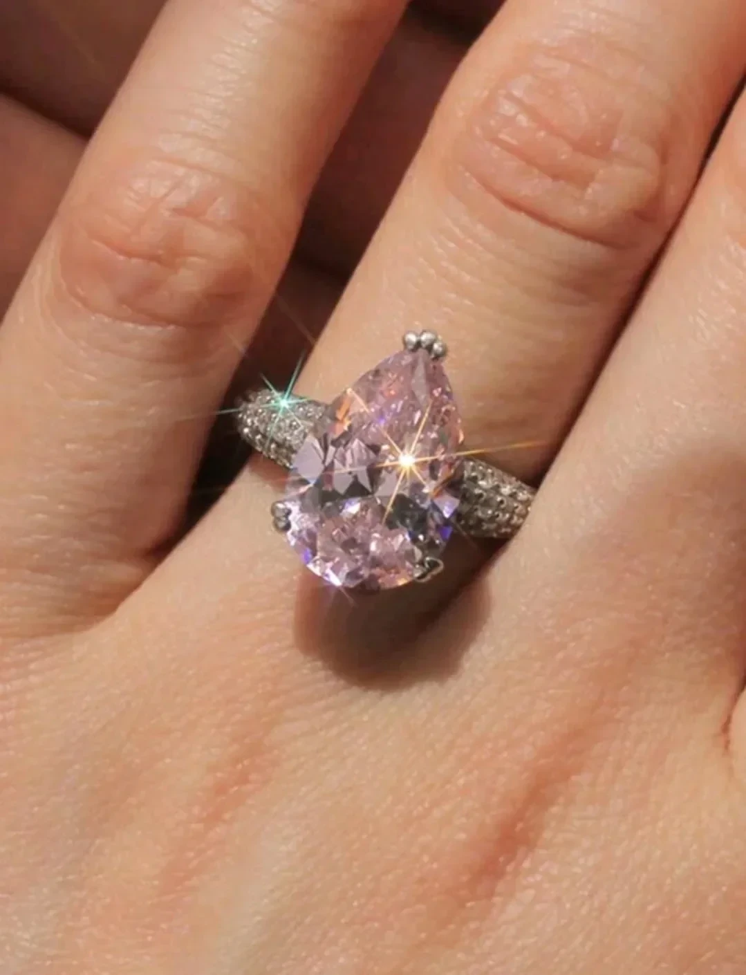 Anillo de diamante Circonita Cúbica  3