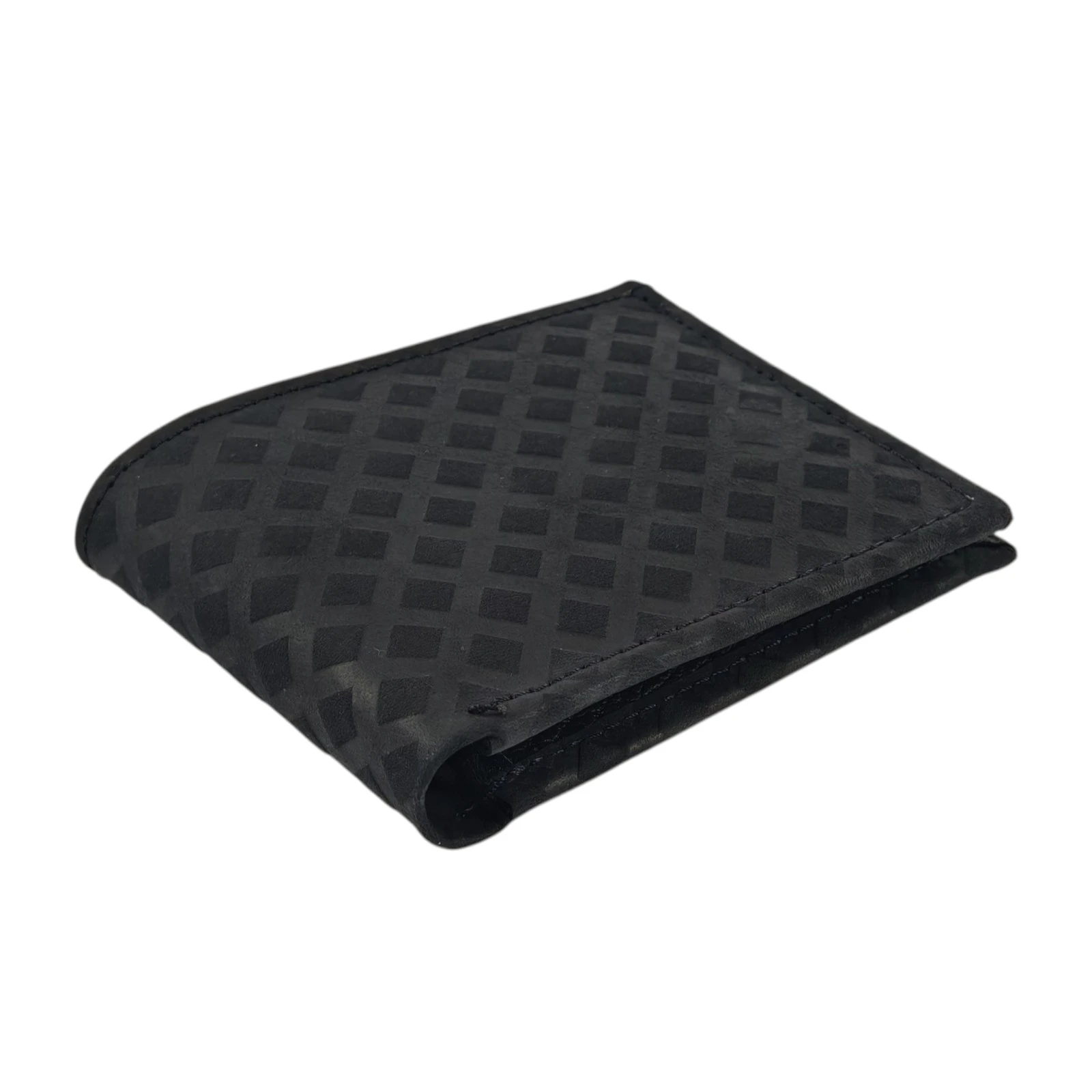 Billetera de Cuero Clásica Bifold AXEL - Negro Texturizado 2