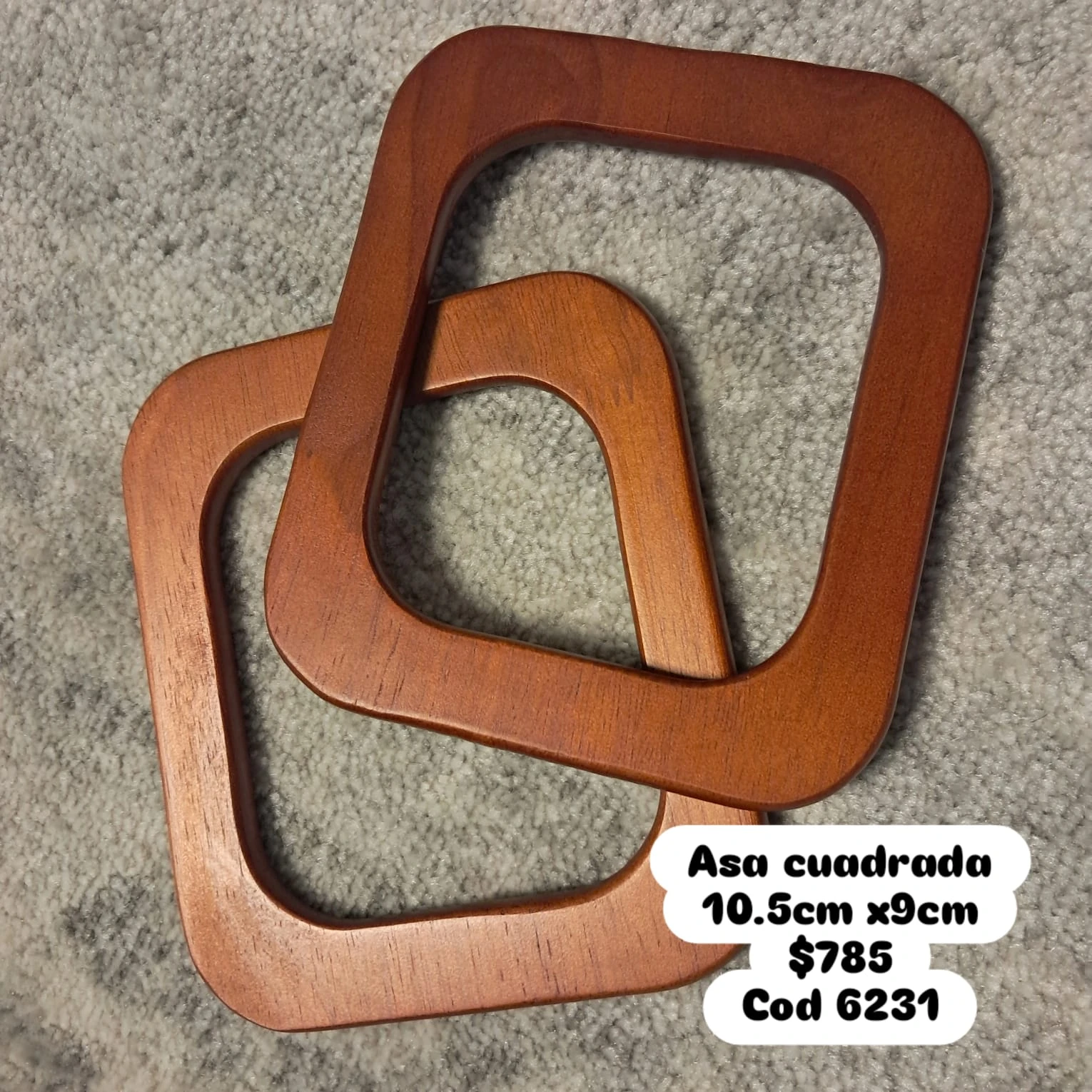 ASA CUADRADA MARRON