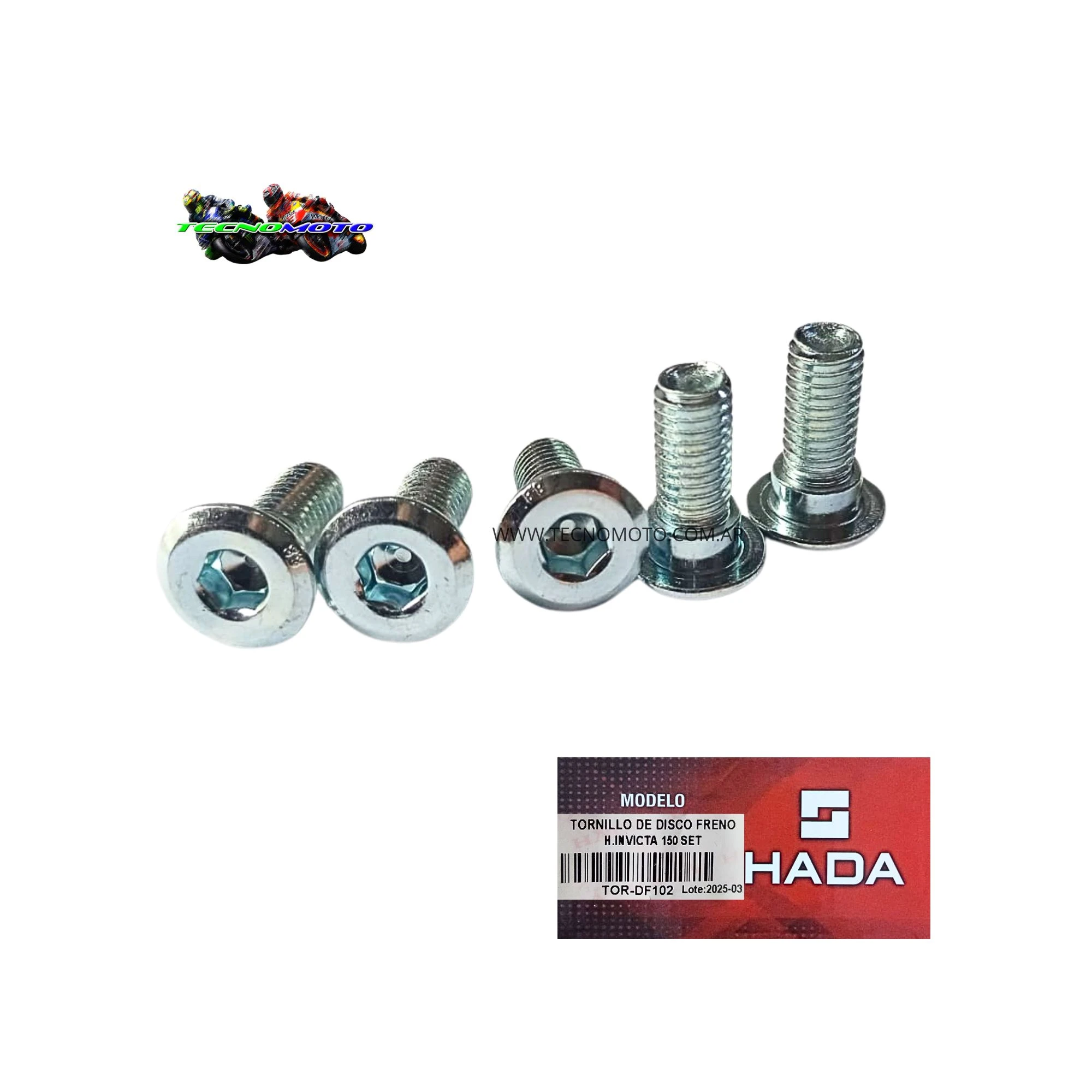 TORNILLO DISCO FRENO HONDA 150 INVICTA -KIT-49027
