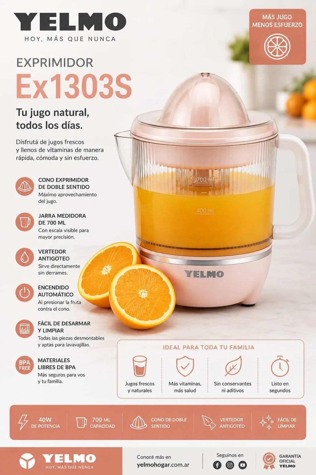 Exprimidor Yelmo 