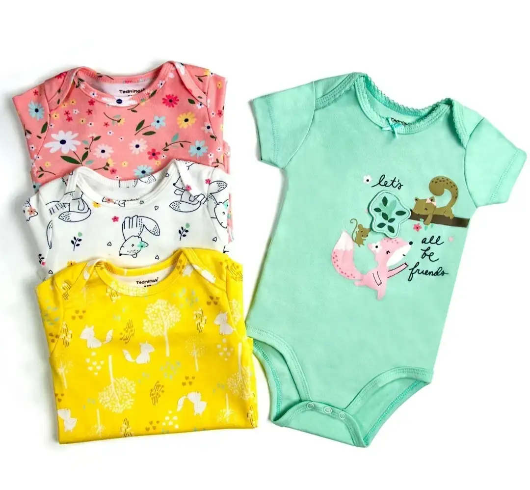 Set 4 bodys manga corta
