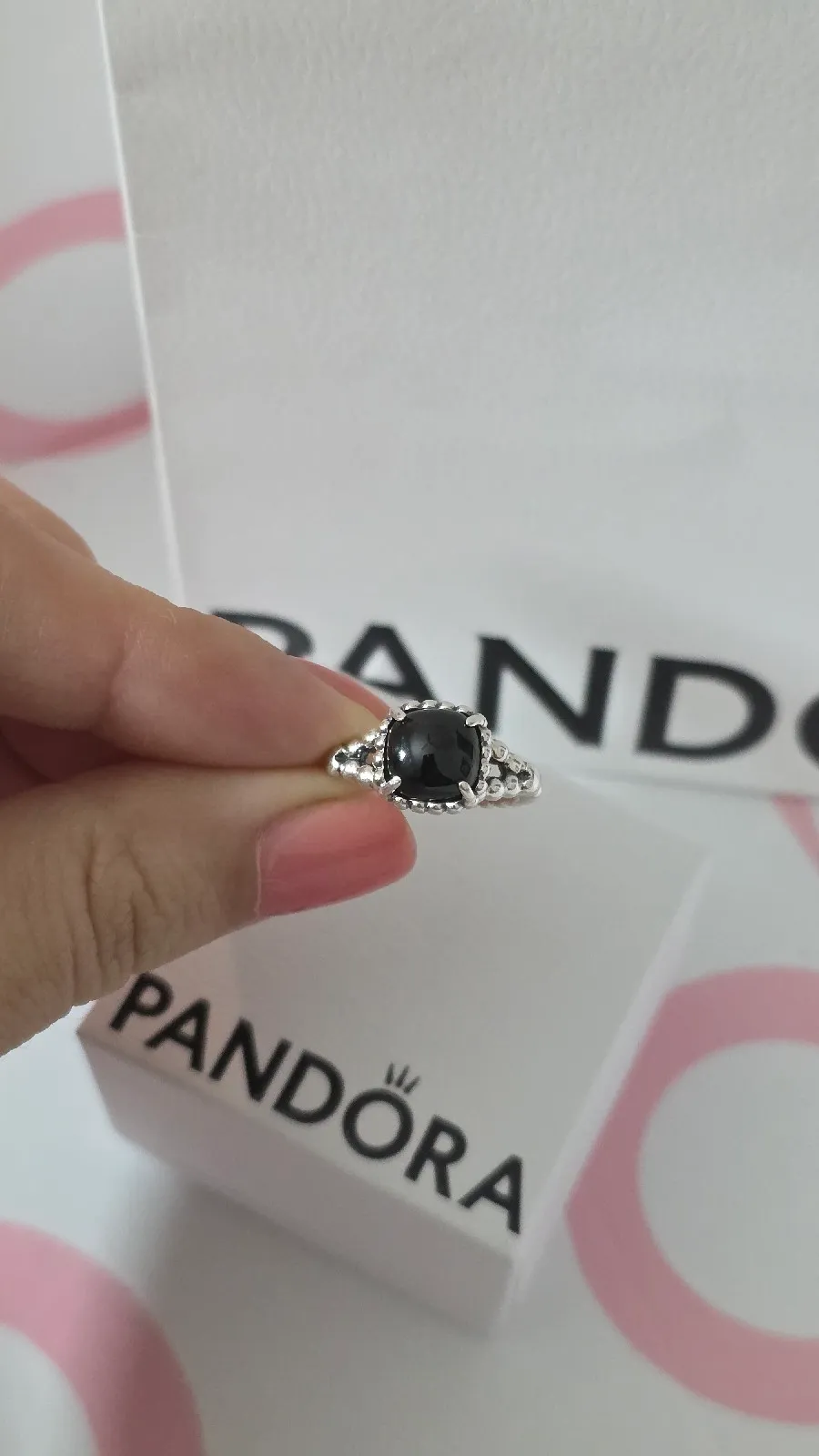 Pandora Ring Vibrant Spirit Black Crystal  3