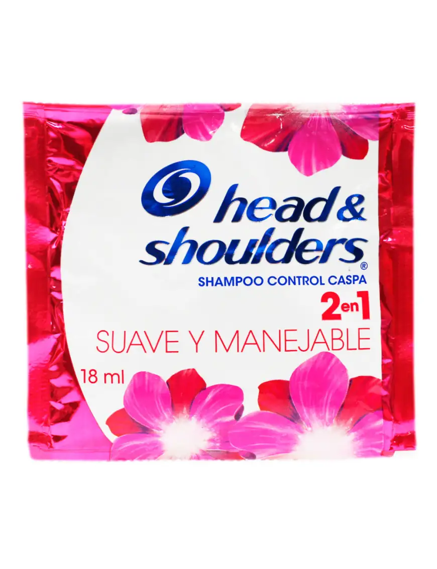 Tira de shampoo head & shoulder's de 12 und