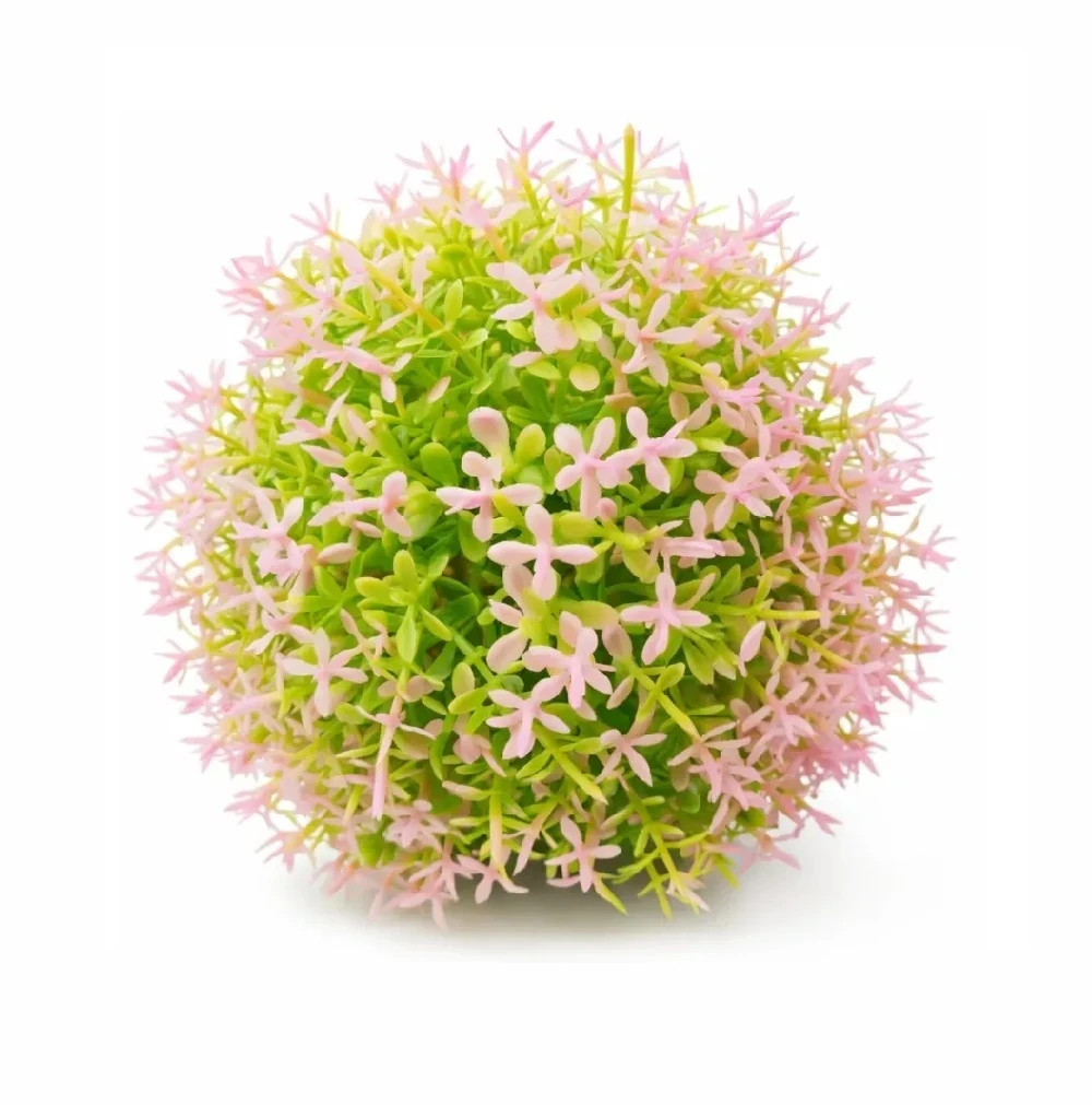 Plantas Artificiales Tipo Arbusto Color Rosado