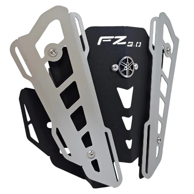 FZ 3.0 / Cupula acero negro logo 3d cromado incluye par aletas CROMADO ML
