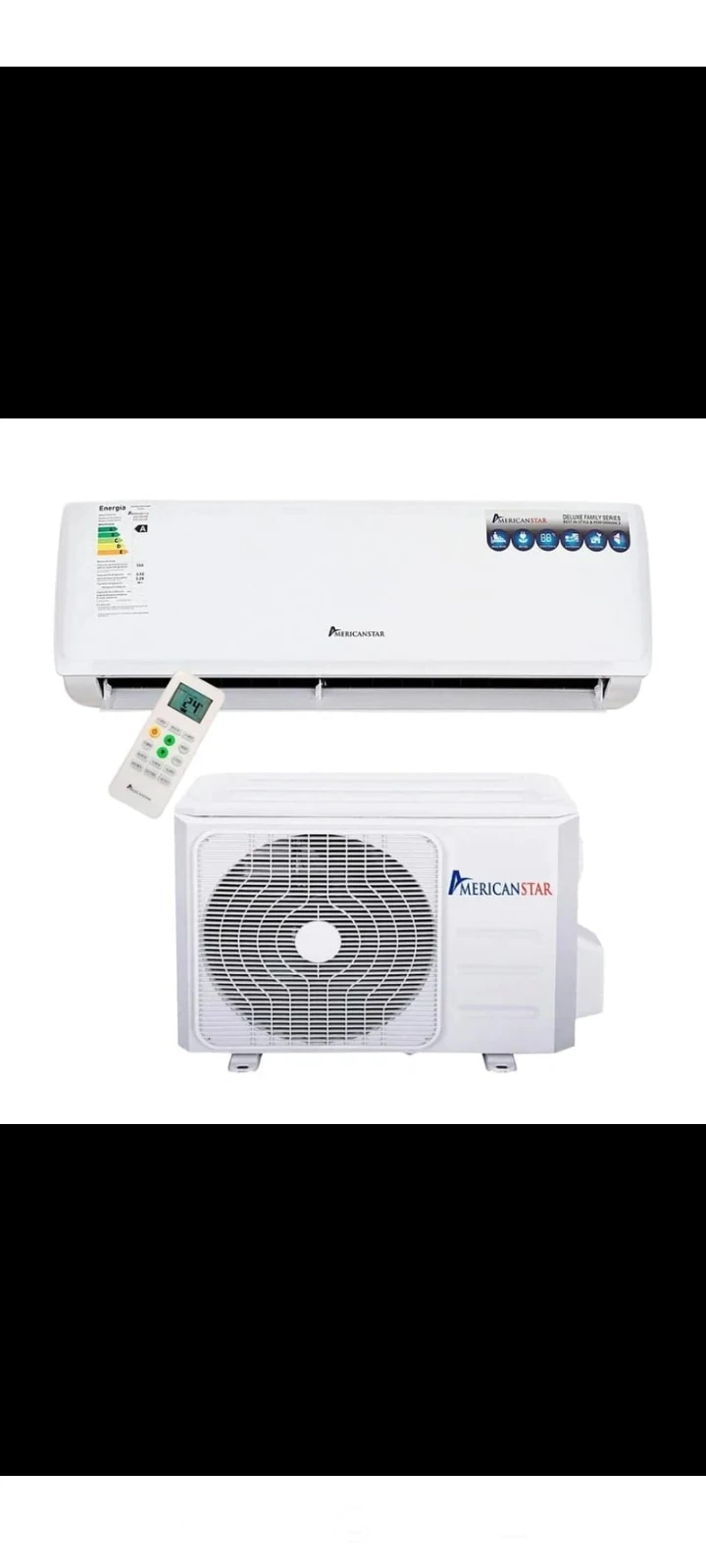 AIRE ACONDICIONADO AMERICAN STAR 3400W C/KIT DE INSTALACIÓN 