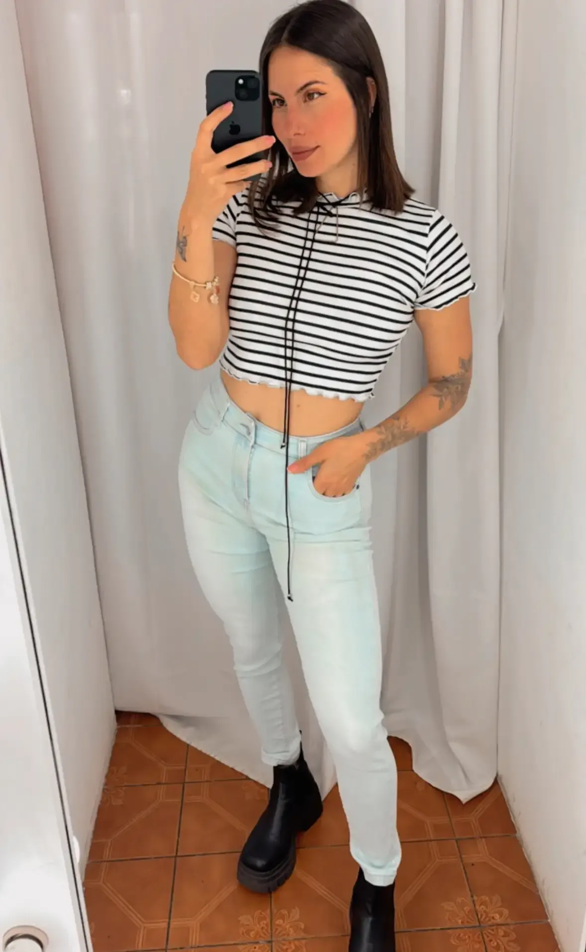 Skinny light blue