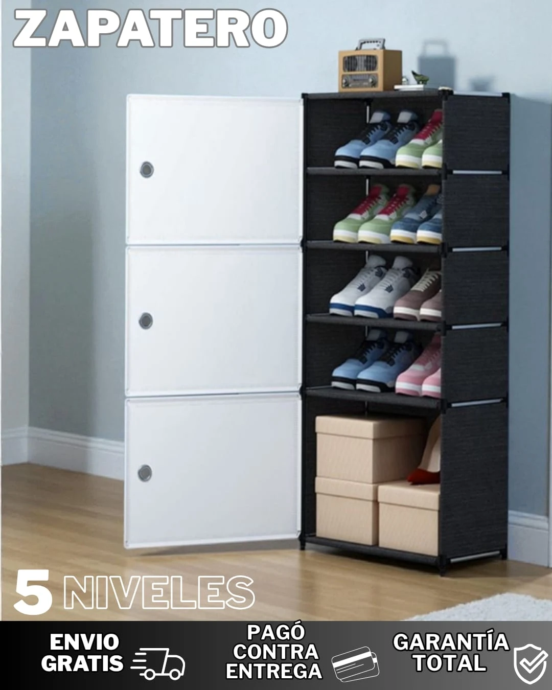 ZAPATERO DE 5 NIVELES 