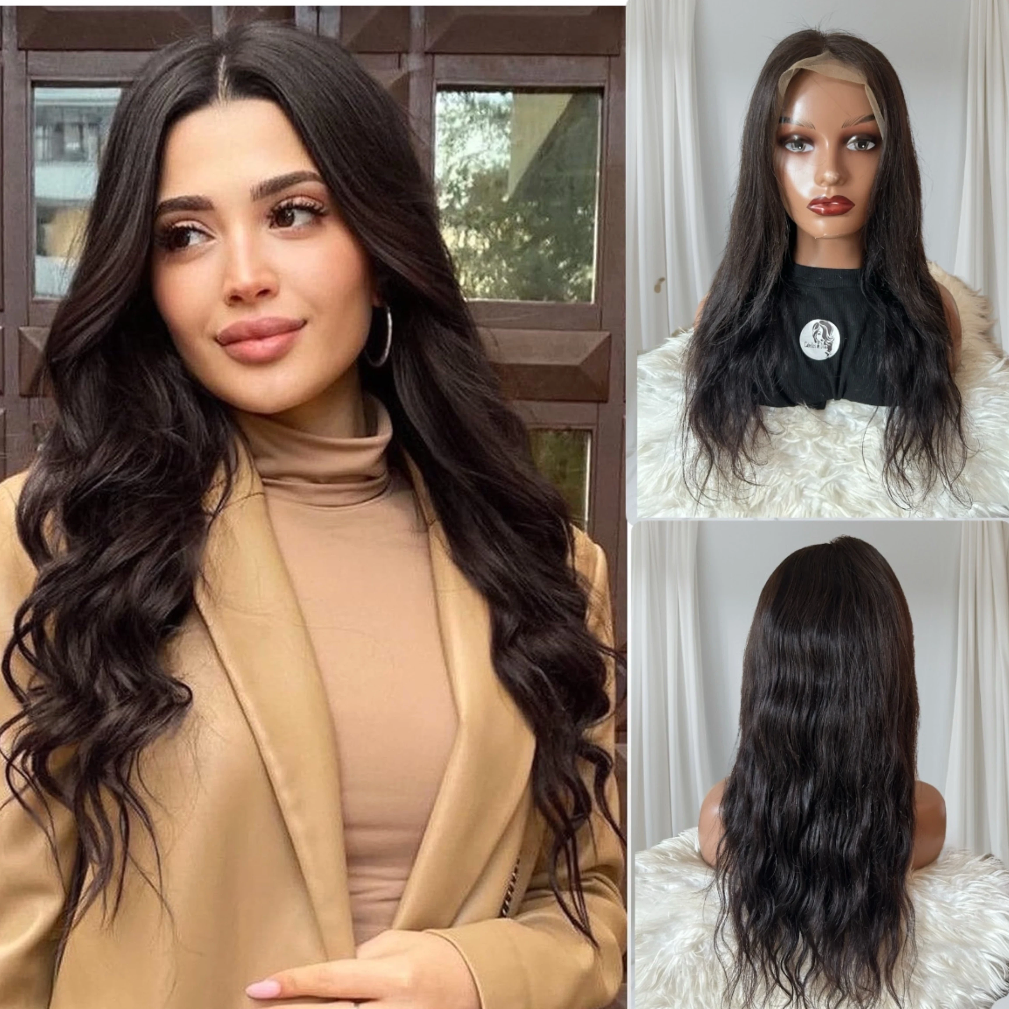 Peluca ondulafa brazilia de 22” 