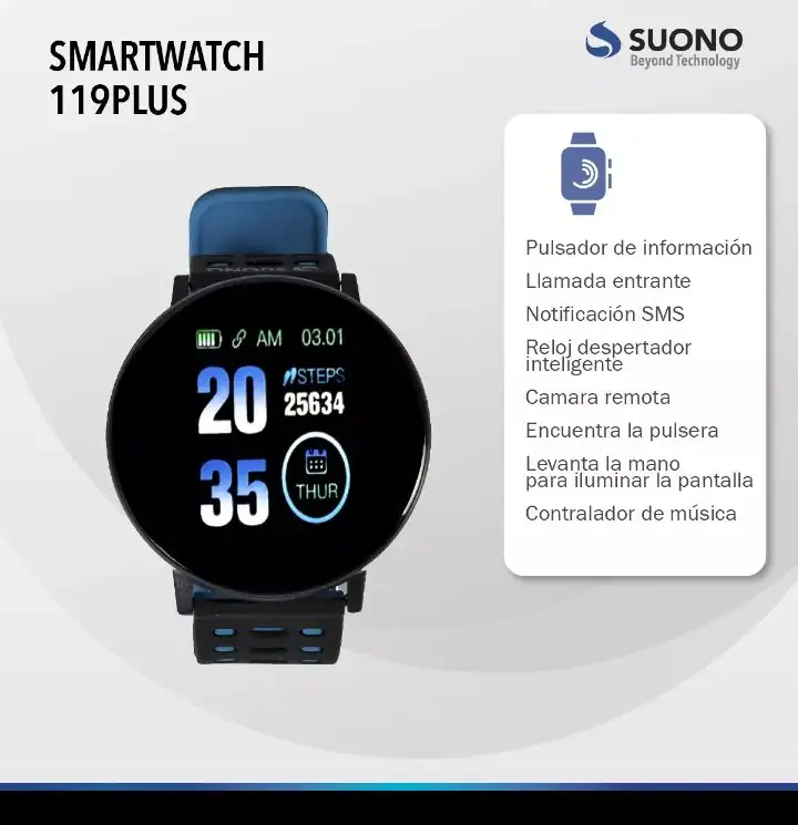 Smartwhatch SUONO 119 Plus 4