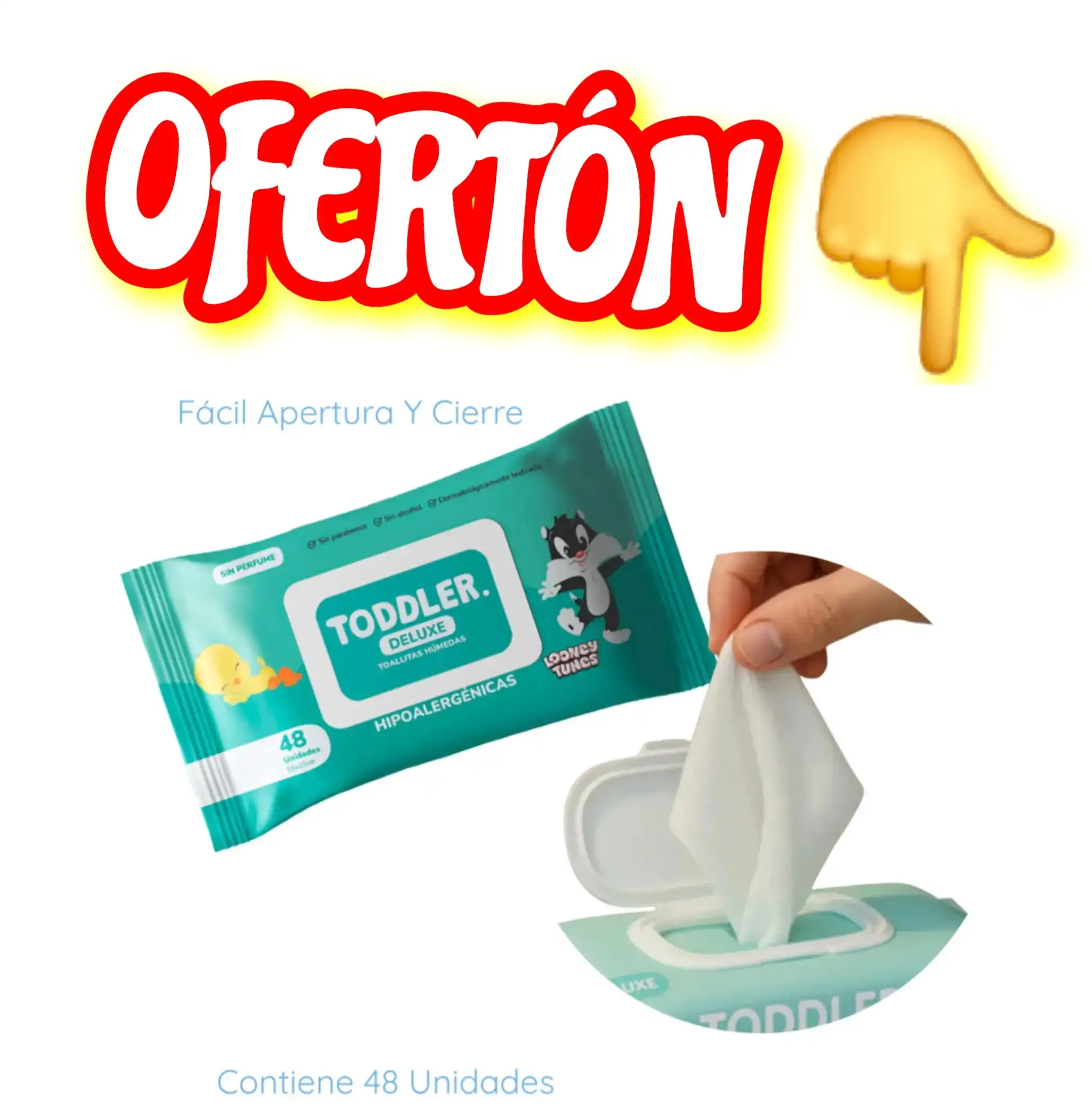 Oferta x 3 toallitas toddler 