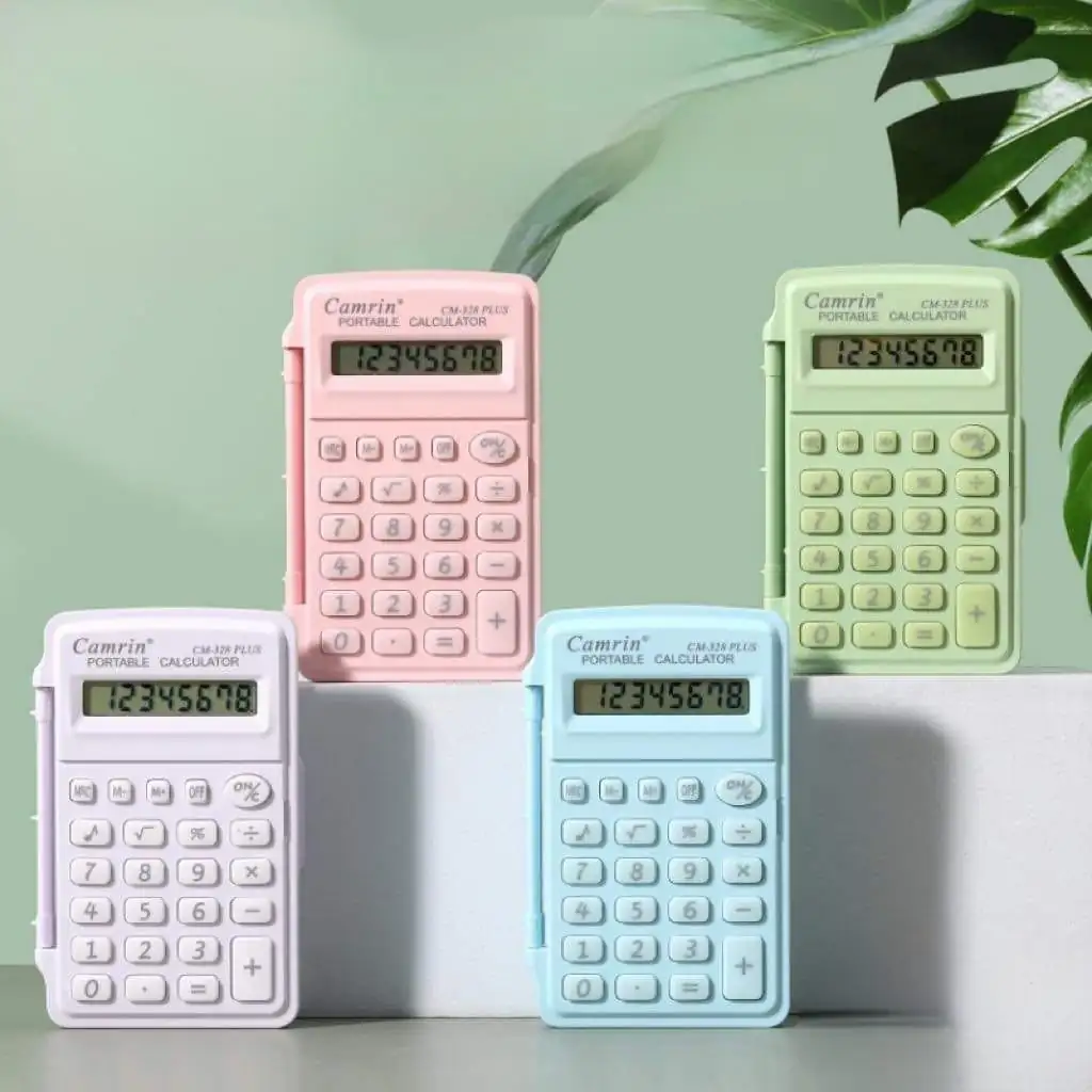 CALCULADORA PORTÁTIL CON TAPADERA
