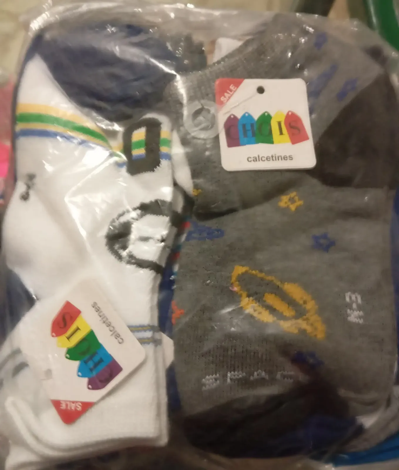Docena de calcetas tines para niño 6-8 2