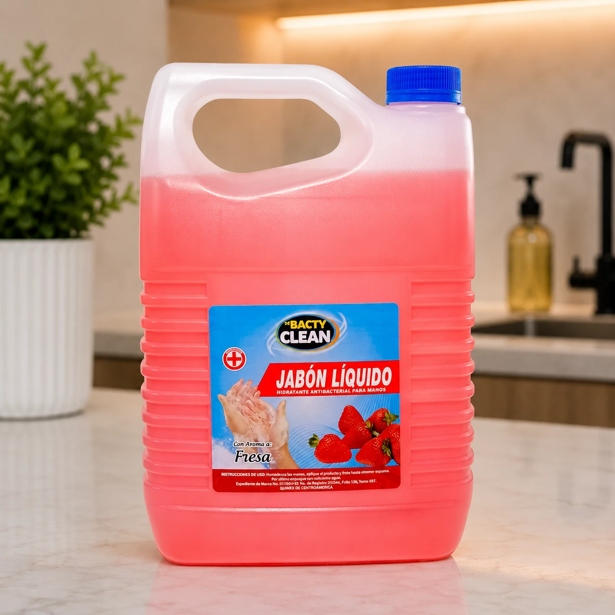 JABÓN LÍQUIDO P/MANOS BACTY CLEAN FRESA