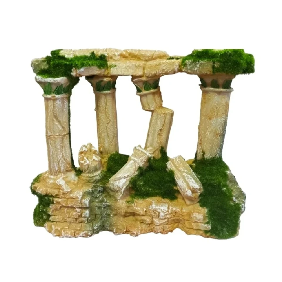 Adorno de resina ruinas 