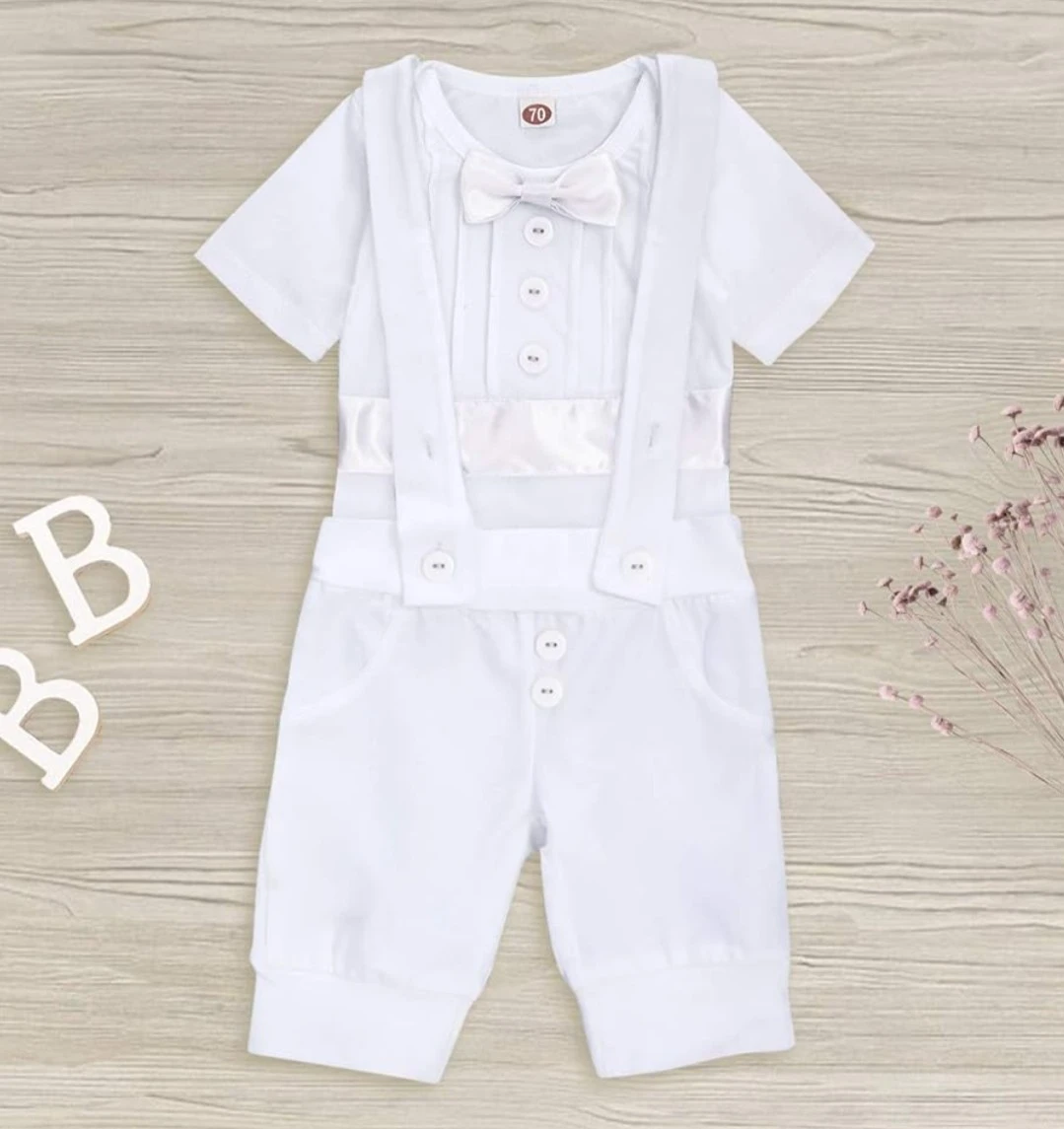 TRAJE BLANCO PARA BEBÉ  2