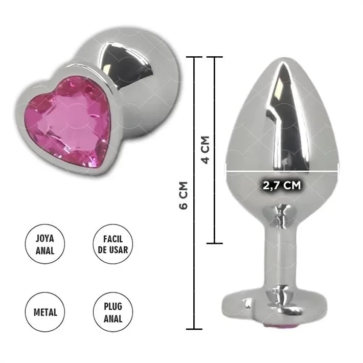 Plug Anal Small Corazon Rosa
