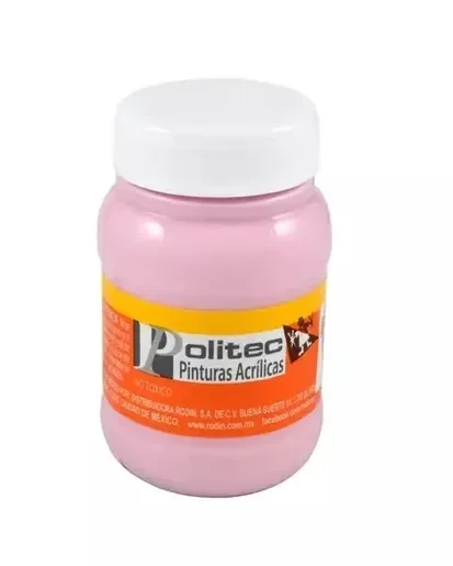Politec pintura rosa pastel  frasco 100 ml