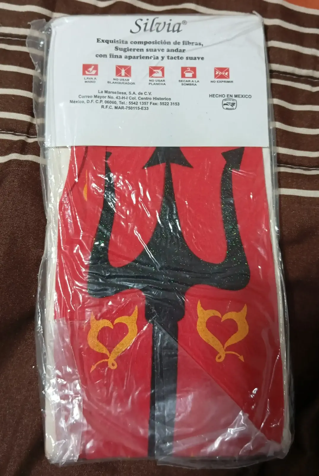Malla lisa de nylon delgadas Silvia 1-3 años diablita