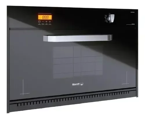 Horno Empotrable Morelli Gas Cristal 900 Grill Negro 3