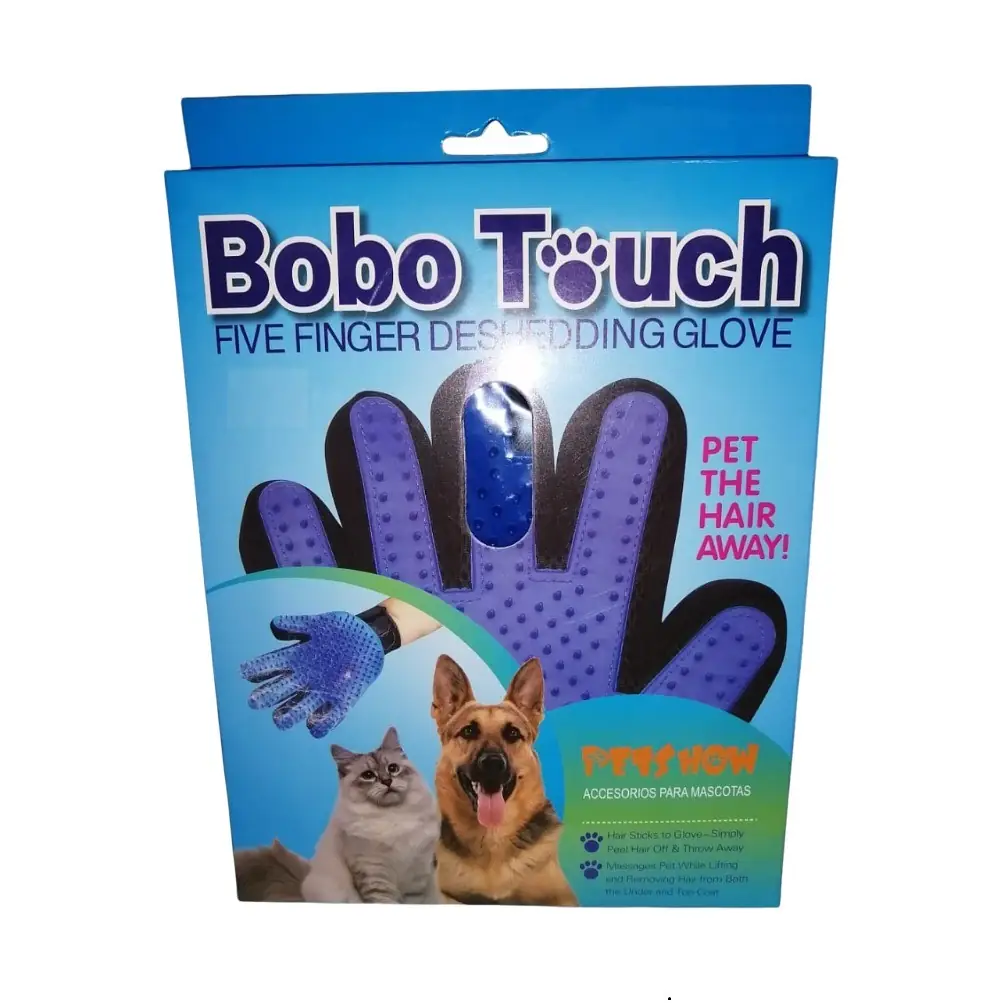 Guante de Silicona Azul Quita Pelos para Perros y /o Gatos