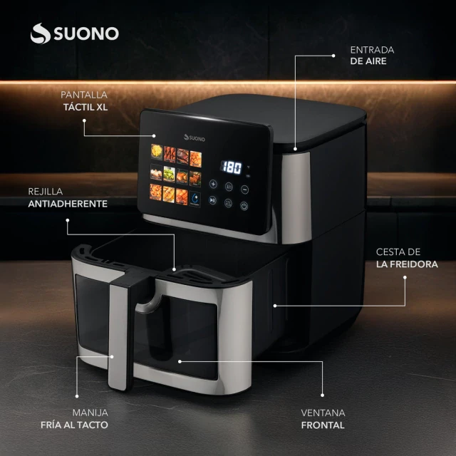 Freidora de Aire SUONP Digital Dual Heating 8.5L 5