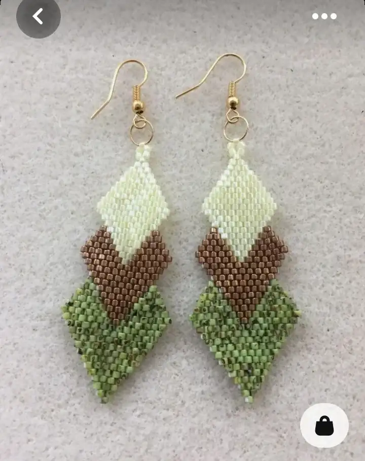 Aretes en 3 Rombos  3