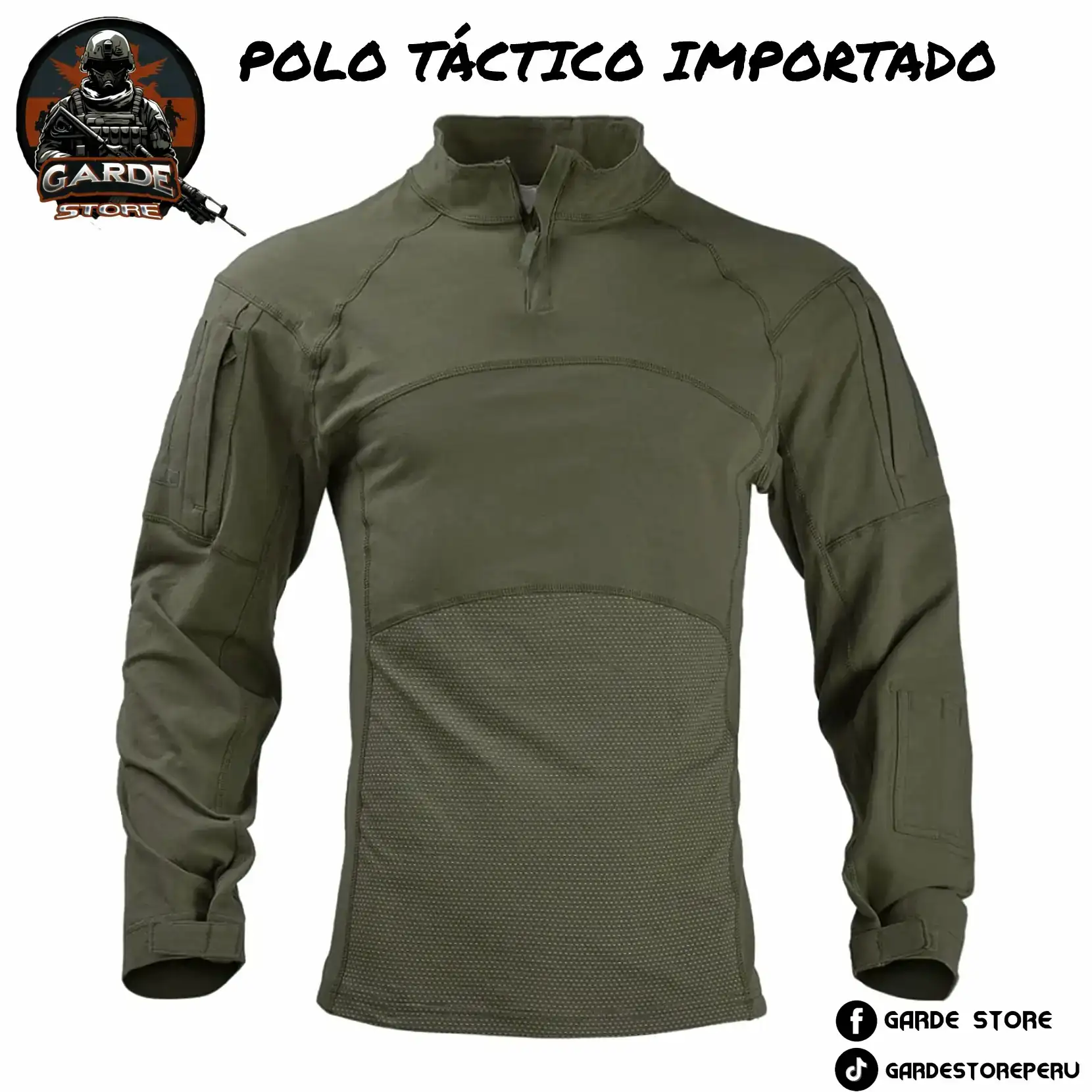 Polo táctico importado 95% algodón  2