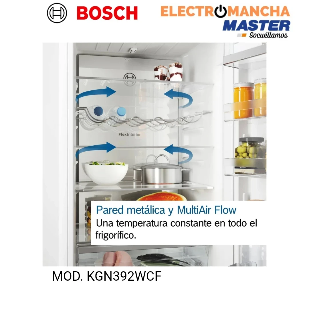 FRIGO COMBI BOSCH KGN392WCF 2,03*60 NF C 3
