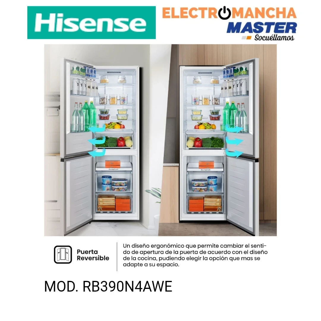 FRIGO COMBI HISENSE RB390N4AWE NF 1,86*60 E BLANCO 3
